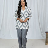 Cloud Weave Ikat Top