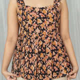 Noir Kalamkari Frilled Top