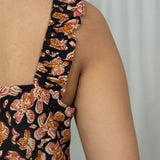 Noir Kalamkari Frilled Top
