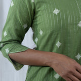 Pistachio South Cotton Embroidery Kurta