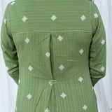 Pistachio South Cotton Embroidery Kurta