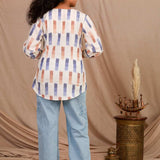 Raindrop Ikat Top