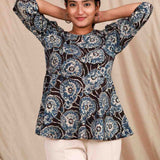 Flora Handblock Kalamkari Top