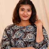 Flora Handblock Kalamkari Top