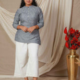 Grey Artline Ikat top