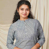 Grey Artline Ikat top