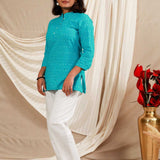 Pinstripe Ikat Top