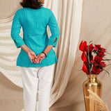 Pinstripe Ikat Top