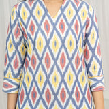 Prismatic Weave Ikat Top