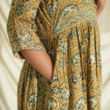 Antique Sunshine Kalamkari Dress