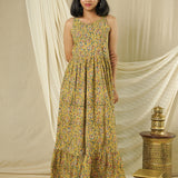 Sunlit Kalamkari Maxi Dress