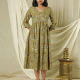 Antique Sunshine Kalamkari Dress