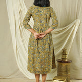 Antique Sunshine Kalamkari Dress